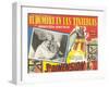 Mexican Advertisement for 3-D Movie-null-Framed Art Print