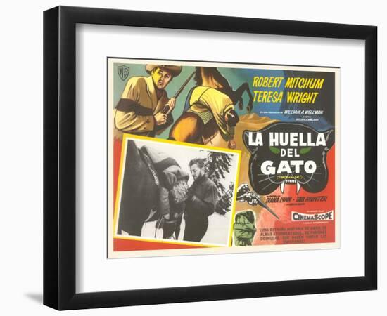 Mexican Advertisement for Cowboy Movie-null-Framed Art Print