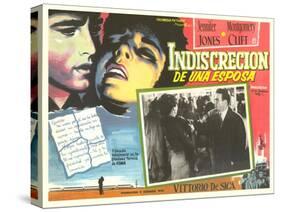 Mexican Advertisement for Film Noir Movie-null-Stretched Canvas