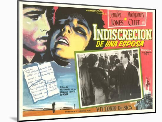 Mexican Advertisement for Film Noir Movie-null-Mounted Art Print