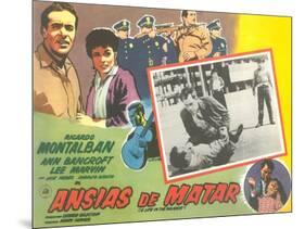 Mexican Advertisement for Film Noir Movie-null-Mounted Art Print