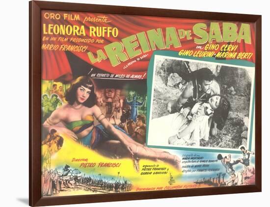 Mexican Advertisement for Queen of Sheba-null-Framed Art Print