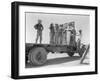 Mexican agricultural workers leave for the melon fields, Imperial Valley, California, 1935-Dorothea Lange-Framed Photographic Print