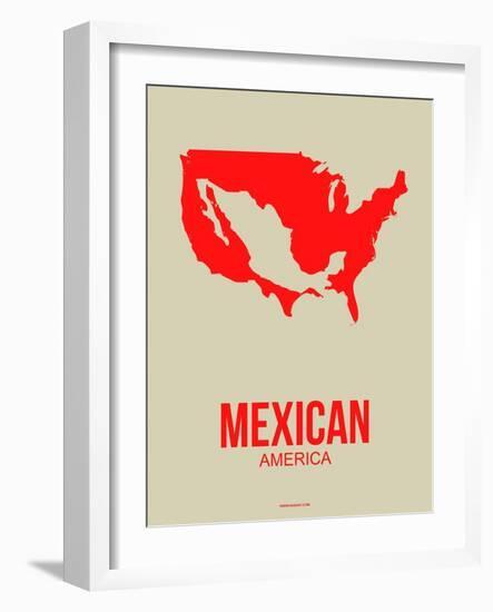 Mexican America Poster 1-NaxArt-Framed Art Print