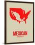 Mexican America Poster 1-NaxArt-Framed Art Print