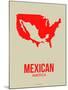 Mexican America Poster 1-NaxArt-Mounted Art Print
