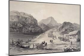 Mexican Army Crossing Rio Frio-John Phillips-Mounted Giclee Print