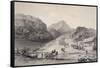 Mexican Army Crossing Rio Frio-John Phillips-Framed Stretched Canvas