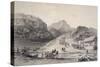 Mexican Army Crossing Rio Frio-John Phillips-Stretched Canvas