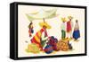 Mexican Basket Merchant-null-Framed Stretched Canvas