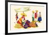 Mexican Basket Merchant-null-Framed Premium Giclee Print