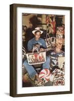 Mexican Basket Weaver-null-Framed Art Print