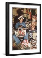 Mexican Basket Weaver-null-Framed Art Print