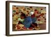 Mexican Beggar Family-John Newcomb-Framed Giclee Print