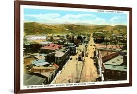 Mexican Border at Nogales, Arizona-null-Framed Art Print