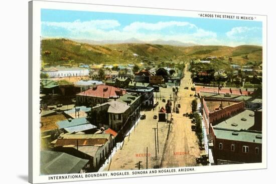 Mexican Border at Nogales, Arizona-null-Stretched Canvas