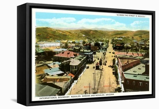 Mexican Border at Nogales, Arizona-null-Framed Stretched Canvas