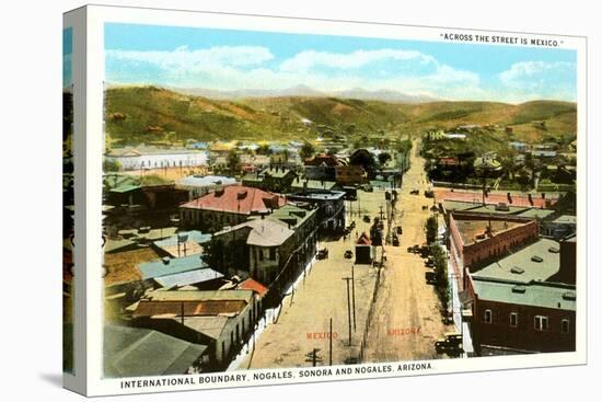 Mexican Border at Nogales, Arizona-null-Stretched Canvas