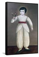 Mexican Boy Holding Cockerel, 19th Century Mexico, 19th Century-null-Framed Stretched Canvas