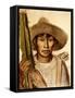 Mexican Boy with Cactus-Alfredo Ramos Martinez-Framed Stretched Canvas