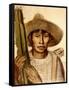 Mexican Boy with Cactus-Alfredo Ramos Martinez-Framed Stretched Canvas