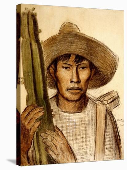 Mexican Boy with Cactus-Alfredo Ramos Martinez-Stretched Canvas