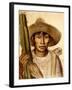 Mexican Boy with Cactus-Alfredo Ramos Martinez-Framed Art Print