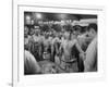 Mexican "Braceros" Being Examined at Reception Center before Being Put to Work-null-Framed Photographic Print