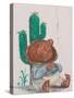 Mexican Cafe Mural, Presidio Historic District, Tucson, Arizona, USA-Walter Bibikow-Stretched Canvas