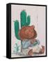 Mexican Cafe Mural, Presidio Historic District, Tucson, Arizona, USA-Walter Bibikow-Framed Stretched Canvas