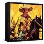 Mexican Cattle Man-English School-Framed Stretched Canvas