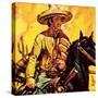 Mexican Cattle Man-English School-Stretched Canvas