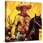 Mexican Cattle Man-English School-Stretched Canvas