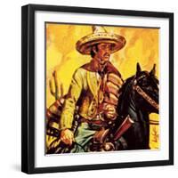 Mexican Cattle Man-English School-Framed Giclee Print