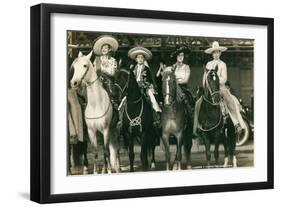 Mexican Charros on Horses-null-Framed Art Print