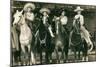 Mexican Charros on Horses-null-Mounted Art Print