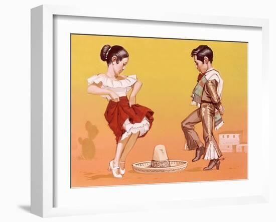 Mexican Children in Their National Costume-Angus Mcbride-Framed Giclee Print