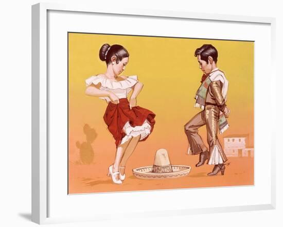 Mexican Children in Their National Costume-Angus Mcbride-Framed Giclee Print