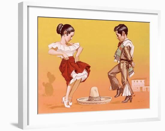 Mexican Children in Their National Costume-Angus Mcbride-Framed Giclee Print