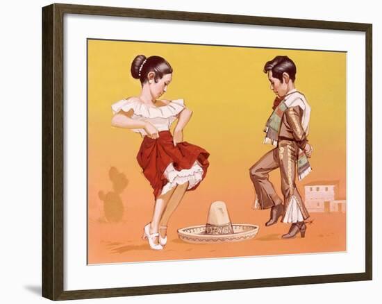 Mexican Children in Their National Costume-Angus Mcbride-Framed Giclee Print