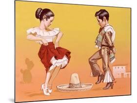 Mexican Children in Their National Costume-Angus Mcbride-Mounted Giclee Print