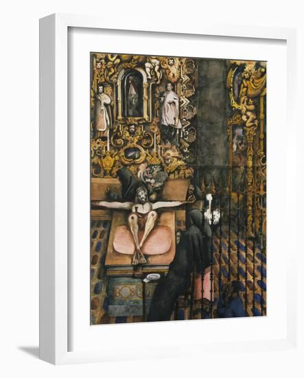 Mexican Church-Edward Burra-Framed Giclee Print