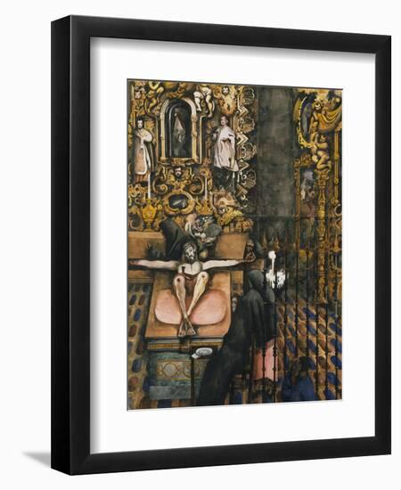 Mexican Church-Edward Burra-Framed Premium Giclee Print