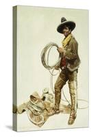 Mexican Cowboy-William Herbert 'Buck' Dunton-Stretched Canvas
