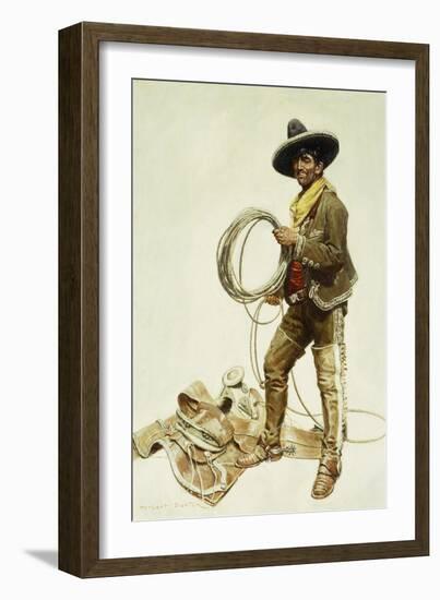 Mexican Cowboy-William Herbert 'Buck' Dunton-Framed Giclee Print