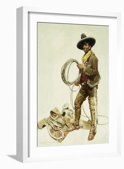 Mexican Cowboy-William Herbert 'Buck' Dunton-Framed Giclee Print