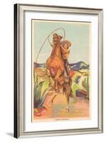 Mexican Cowgirl-null-Framed Art Print