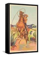 Mexican Cowgirl-null-Framed Stretched Canvas