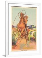 Mexican Cowgirl-null-Framed Art Print