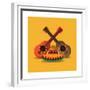 Mexican Culture Related Icons Image-Jemastock-Framed Premium Giclee Print